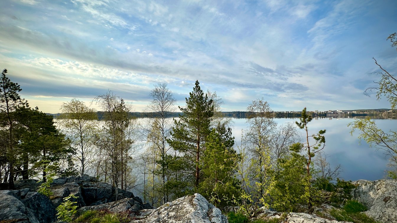 Tampere lake sauna landscape